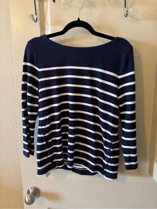 Tommy Bahama Tops - Navy and White Striped Women’s Boatneck Top